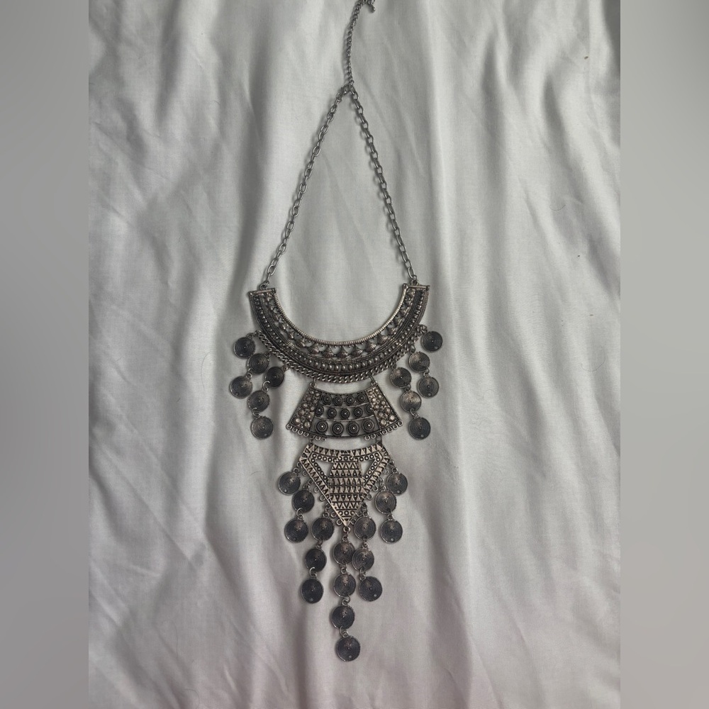 Statement Silver Necklace